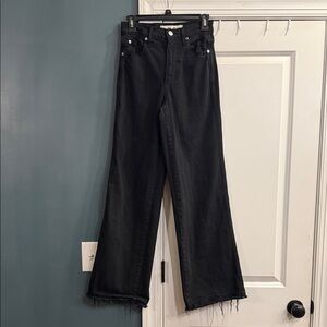 AMO Black Flare & Wide Leg Jeans
